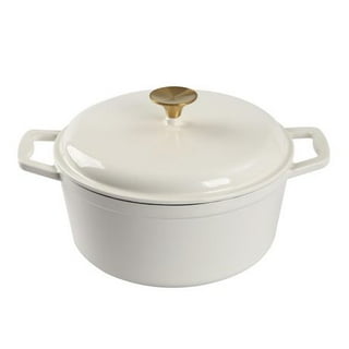 Lagostina Tuscan Collection - Cocotte ronde en fonte émaillée, rouge, 4  pintes