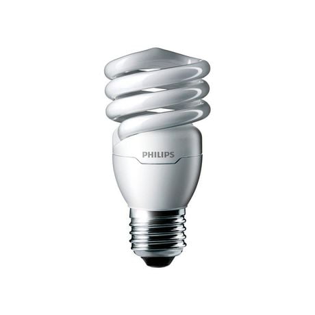 PHILIPS 23W (100W)* Mini Twister Daylight CFL Bulb 2-pack, CFL 100W TW DL 2PK