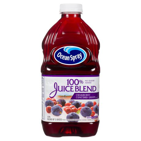 Ocean Spray 100% Juice Blend Cranberry Concord Grape | Walmart Canada