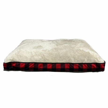 Canadiana Plaid Large Dog Bed