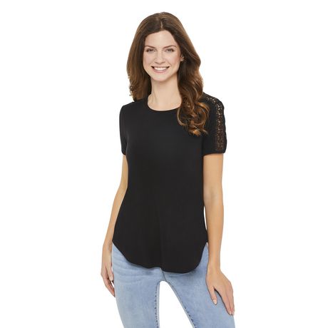 George Women's Lace Trim Blouse | Walmart Canada