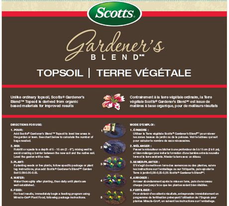 Scotts Gardener S Blend Top Soil 28 3l Walmart Canada