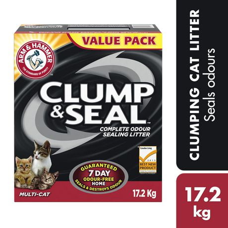 Arm & Hammer Clump & Seal Multi-Cat Clumping Cat Litter, 17.2 kg