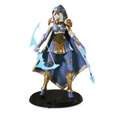 League of Legends, figurine officielle à collectionner Ashe de 15,2 cm avec détails de qualité et 2 accessoires, Champion Collection, figurine de collection, à partir de 14 ans