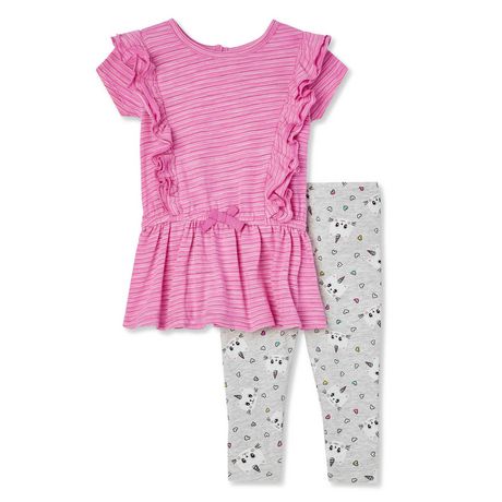 George Baby Girls' Ruffle Peplum Set | Walmart Canada