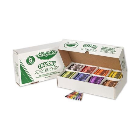 Assortiment Classpack 800 crayons ordinaires 100 de chaque couleurs, 8 couleurs
