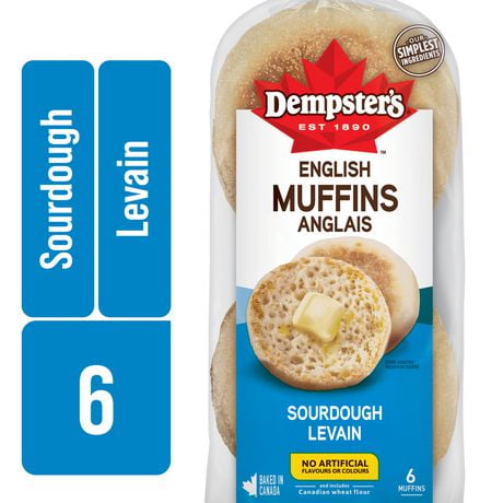 Muffins anglais au levain de Dempster’s® Emb. de 6; 342 g