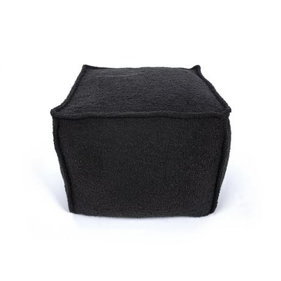 Lounge and Co Grey Boucle Bean filled Pouf