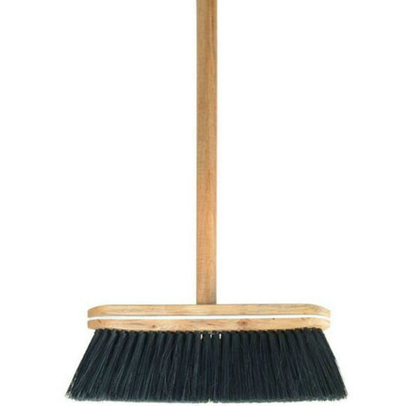 Tampico Broom with Wooden Handle 48 inch handle