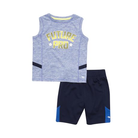 Athletic Works Toddler Boys’ 2-Piece Tank Top And short Set | Walmart ...