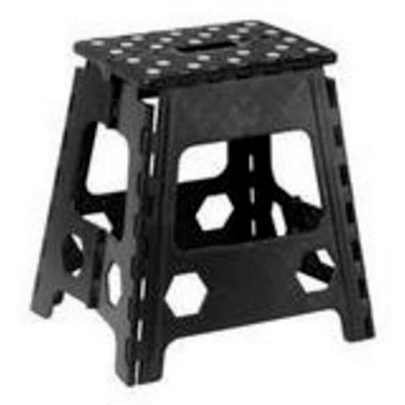 Superio Folding Step Stool - 15-in - Grey