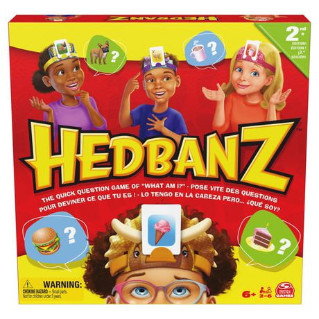 Hedbanz 2nd Edition Picture Guessing Board Game- Family Games | Games for Family Game Night| Kids Games | Card Games for Families & Kids Ages 6 and up, Hedbanz 2nd Edition