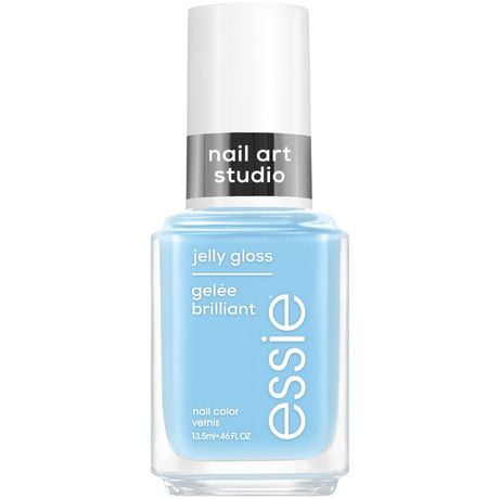 essie nail art studio jelly nail polish, sheer jelly finish, artic jelly, white, 13.5 ml, -