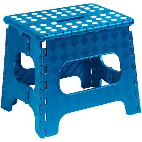 Superio Folding Step Stool- Blue