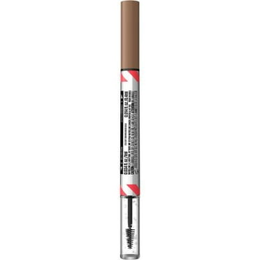 Maybelline New York 2-1 Build a Brow for real-looking full brows in 2 easy steps, Soft Brown, 0.4 ml, -