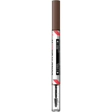 Maybelline New York 2-1 Build a Brow for real-looking full brows in 2 easy steps, Medium Brown, 0.4 ml, -
