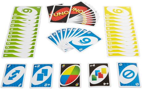 uno color number matching card game walmart canada