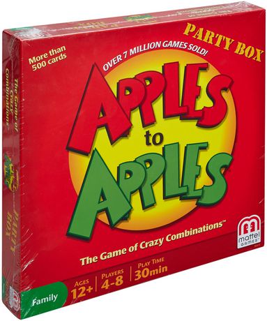 Mattel Apples to Apples Party in a Box Card Game for sale online 