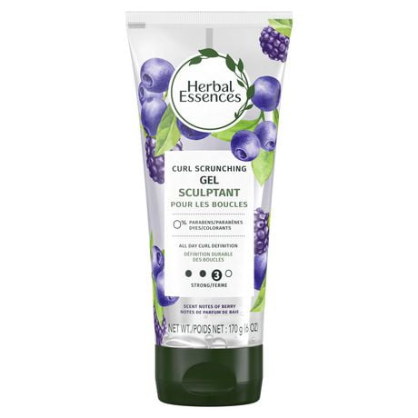 Herbal Essences Curl Scrunching Hair Spray Gel, Curly Hair Gel, 24-hour Hold and Frizz Control, 170g