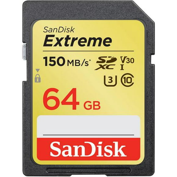 Carte SanDisk ExtremeMD SDXCMC UHS-I de 64 Go – SDSDXV6-064G-CWCIN Permet rapidement cliché