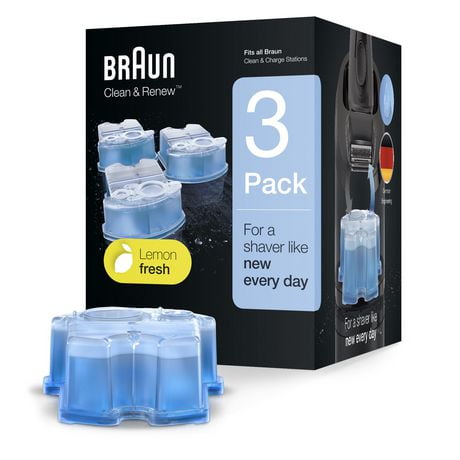 Braun Clean & Renew Refill Cartridges CCR, 3 pack