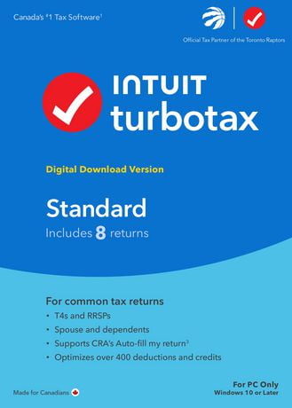 Intuit TurboTax Standard 2023 8 Returns Bilingual Windows