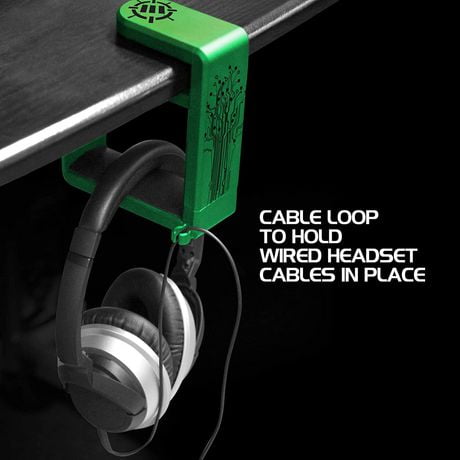 clamp hook desk headphone rotating universal arm under holder organizer cable built clip headset hanger enhance adjustable gaming pc