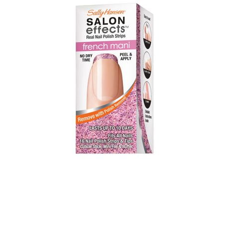 mani sally hansen salon effects french