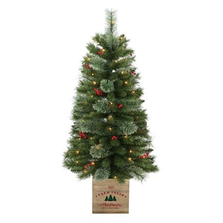 Holiday Time Dexter 4' Pre-Lit Christmas Porch Tree-Green | Walmart Canada