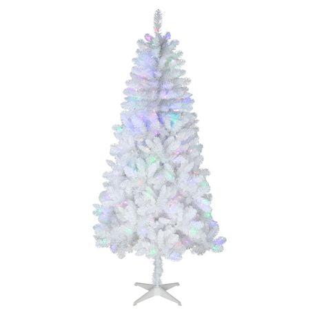 Holiday Time Paxton 6.5' Pre-lit Led Full Pine Christmas Tree-white 