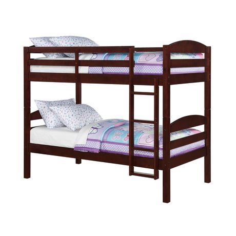 Mainstays Twin Wood Bunk Bed, Mainstays Twin Over Twin Wood Bunk Bed
