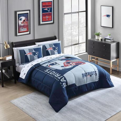 Ensemble de lit imprimé dans un sac NFL New England Patriot-L2P