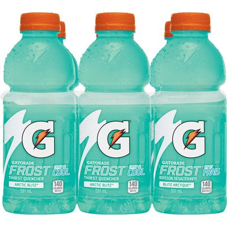 Gatorade Frost Arctic Blitz Sports Drink, 591 mL Bottles, 6 Pack ...