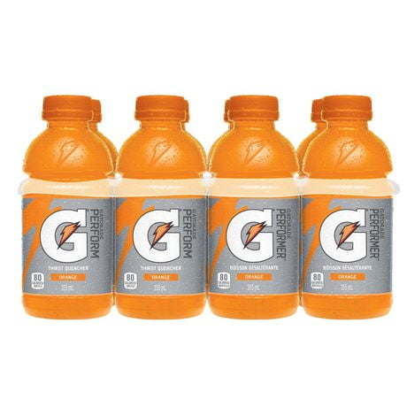 Gatorade Orange Sports Drink, 355 mL Bottles, 8 Pack | Walmart Canada