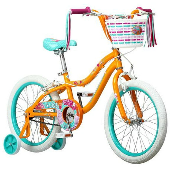 Schwinn Elise Kids Sidewalk Bike, vitesse unique, roues de 18 pouces, cadre pour filles, jaune