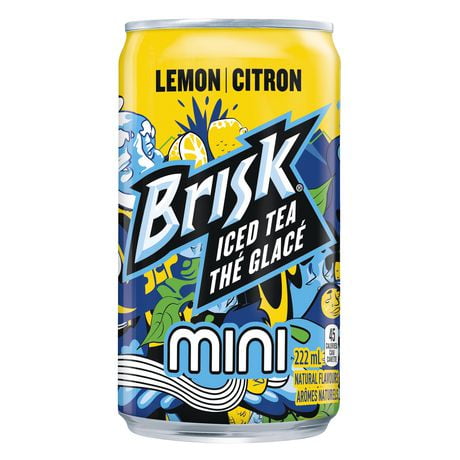 Brisk Lemon Iced Tea, 222mL Cans, 6 Pack | Walmart Canada