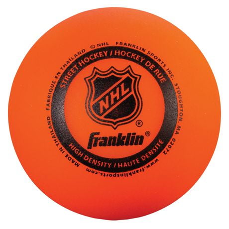Balle de hockey de rue super haute densité NHL Franklin Sports Balle de hockey de rue NHL