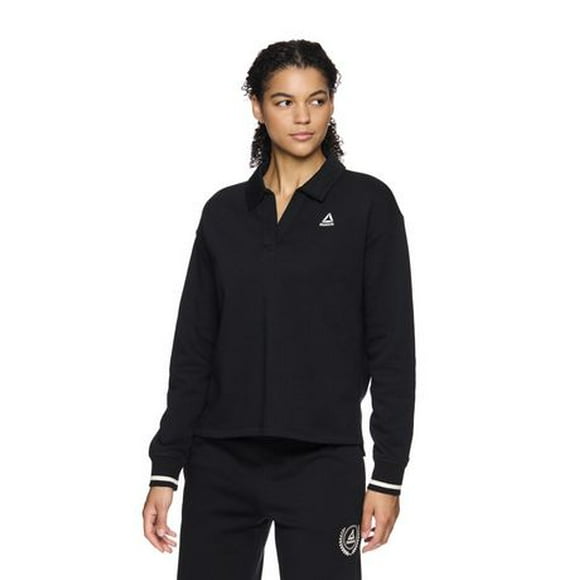 Reebok Women's Varsity Polo Cropped Sweatshirt