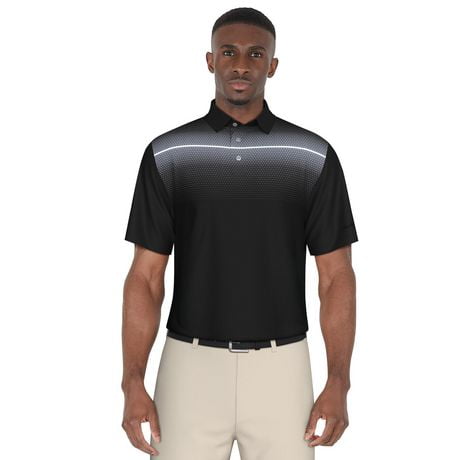 Ben Hogan Men's Energy Chest Print Golf Polo Shirt, Ben Hogan Men's Golf Polo