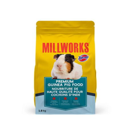 Topcrop Millworks Nourriture de haute qualite pour cochons d'inde 1,8 kg