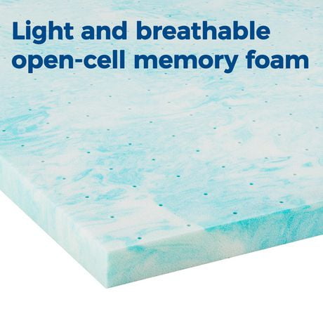 Linenspa 3 Inch Gel Swirl Memory Foam Mattress Topper - Plush, Queen ...