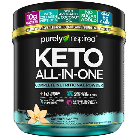 Purely Inspired Keto All-in-One, Smooth Vanilla (272g), All-in-One