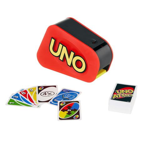 UNO ATTACK! Card Game with Random Shooter for 2 to 10 Players Ages 7 Years and Older