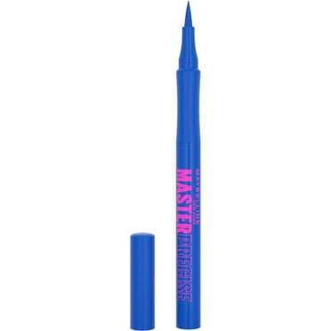 Maybelline New York Master Precise Liquid Eyeliner, Up to 30 hours of wear, Easy-glide Application, Cobalt, 1 ml, -