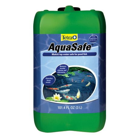 Tetra Pond AquaSafe 101.4 Ounces, Makes Tap Water Safe For Pond Fish ...