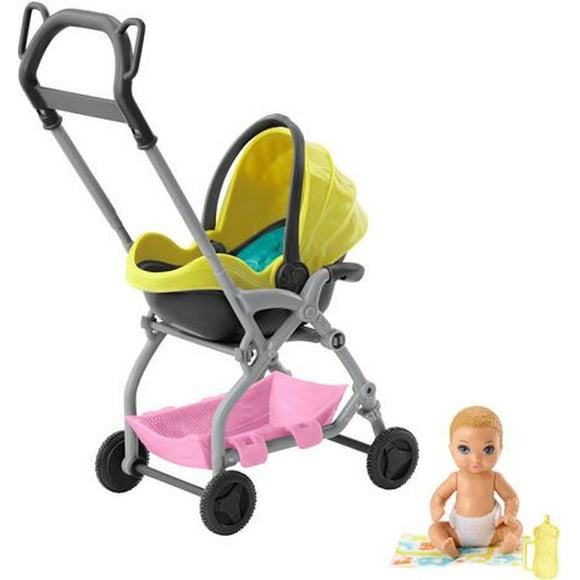Barbie Skipper Babysitters Inc Doll & Stroller Playset, Yellow Baby Bottle