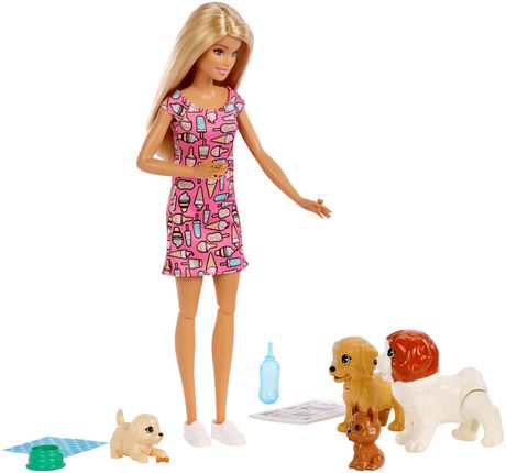 Barbie Doggy Garderie Poupée & ANIMAUX 