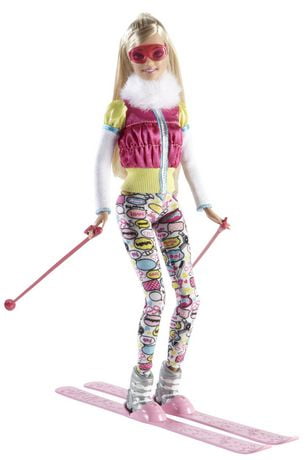 skiing barbie