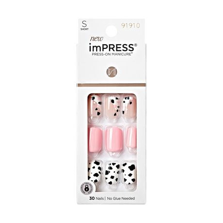 KISS ImPRESS Press-On - 30 faux ongles, courts
