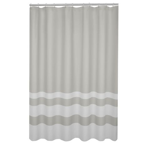 Hometrends Home Trends Textured Waffle, 70s Shower Curtain Hooks Target White
